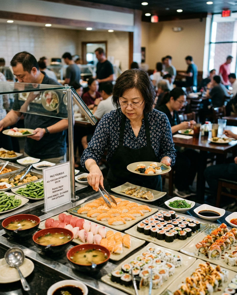Pace yourself at the buffet