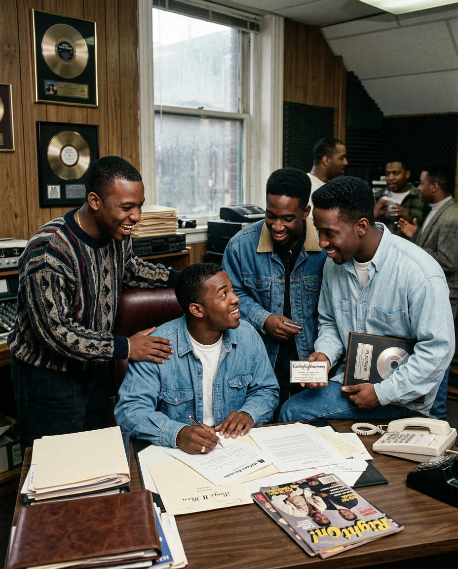 Motown signed them after graduation