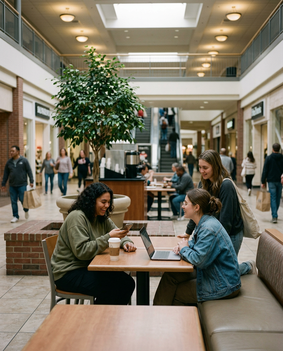 The mall became a third place